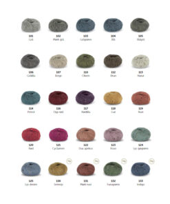 Alpakka Tweed fargekart 20